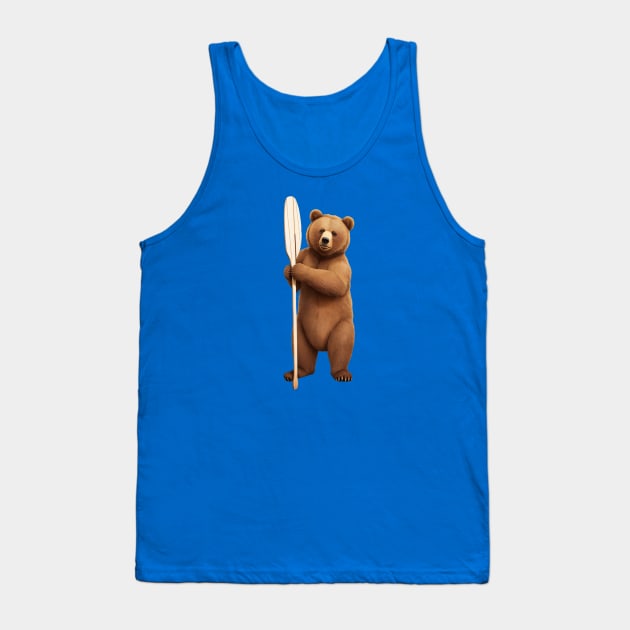 Rowing Kayaking bear Tank Top by RowingParadise